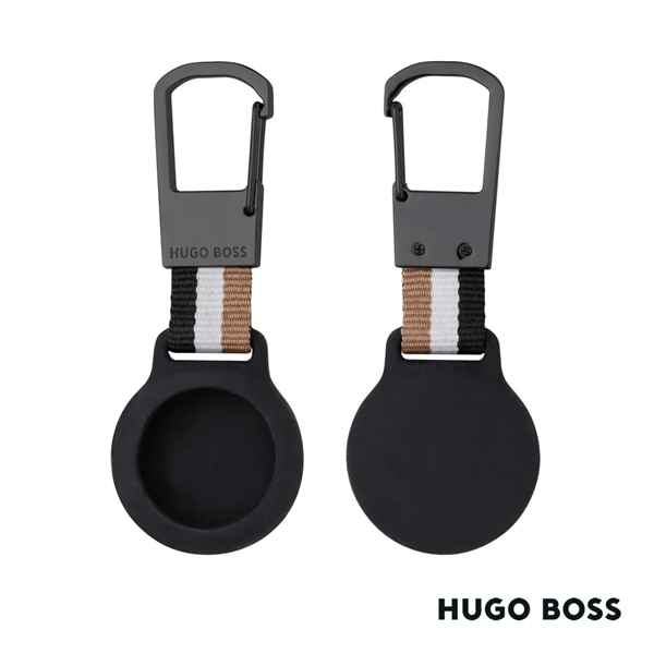 The Hugo Boss® Iconic Key Ring With Air Tag Holder has... from ASI 84592 St Regis Group