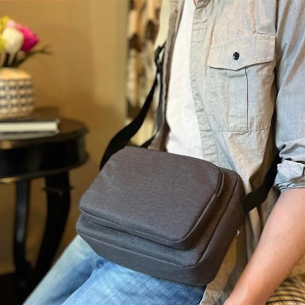 Horizontal Triple Zipper Sling Bag... from ASI 31517 Admart Products / Admart Line