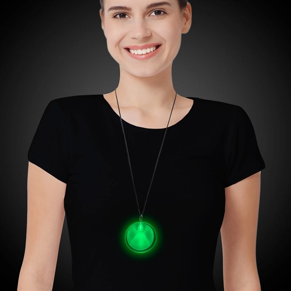 2" LED lighted badge medallion with j-hook attachment.... from ASI 42016 Brighter Promotions Inc / Chemical Light™