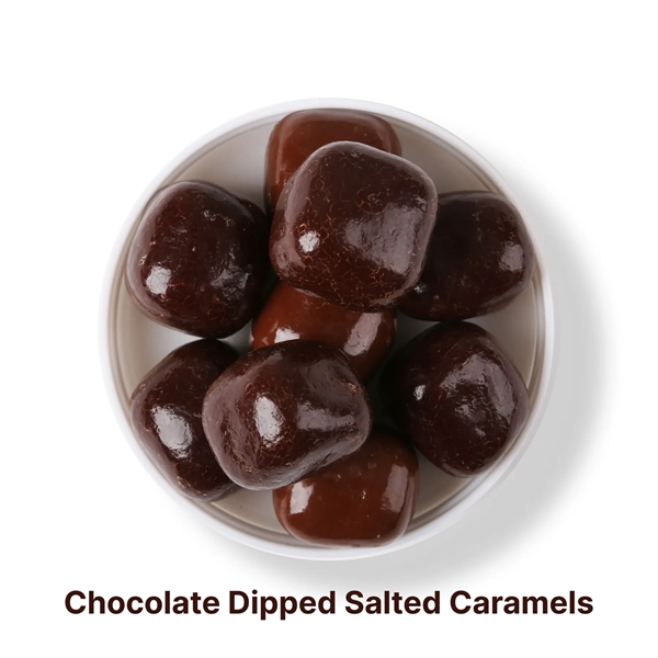Creamy chocolate dipped salted caramel candies... from ASI 61966 HPG / SugarSpot