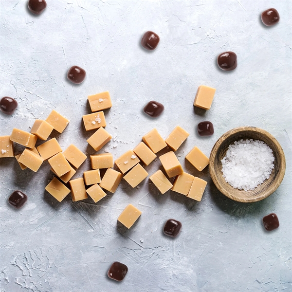 Creamy chocolate dipped salted caramel candies... from ASI 61966 HPG / SugarSpot