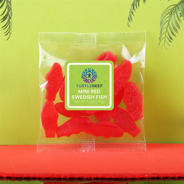 1.3 oz taster packet of mini red Swedish Fish.... from ASI 61966 HPG / SugarSpot