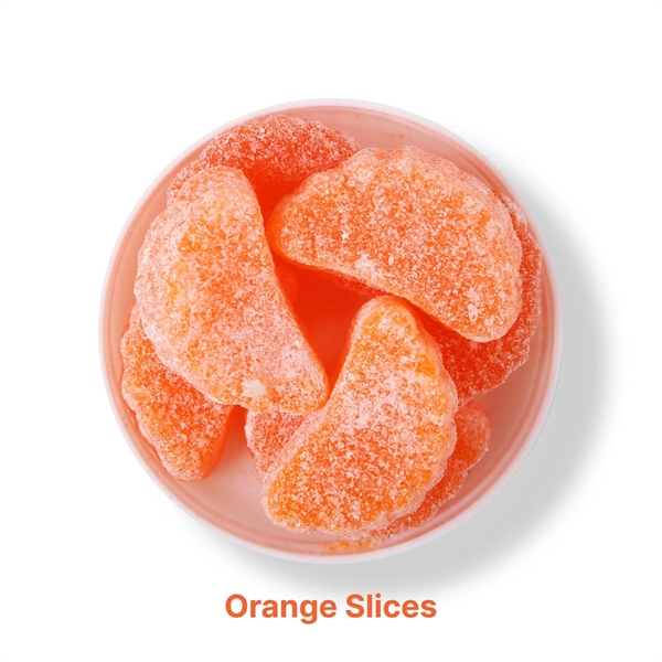 1.3 oz taster packet of orange-flavored jellies coated in crunchy sugar.... from ASI 61966 HPG / SugarSpot