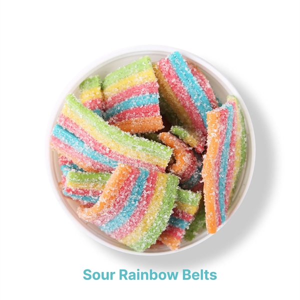 1.1 oz taster packet of sour rainbow belt gummies.... from ASI 61966 HPG / SugarSpot