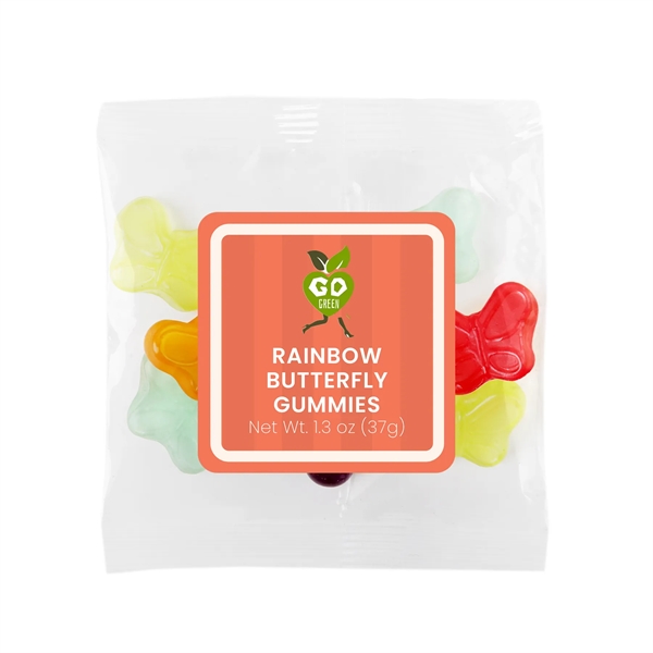 1.3 oz taster packet of multi-colored gummy butterflies in various flavors.... from ASI 61966 HPG / SugarSpot