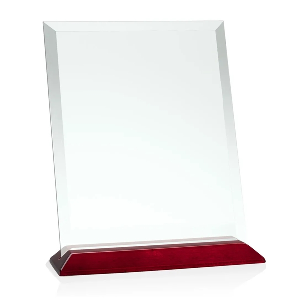 Vertical jade award with beveled edges on a rosewood base.... from ASI 84592 St Regis Group / St Regis