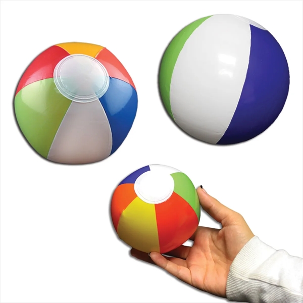 6" mini inflatable beach ball with multi-colored panels.... from ASI 42016 Brighter Promotions Inc / Chemical Light™
