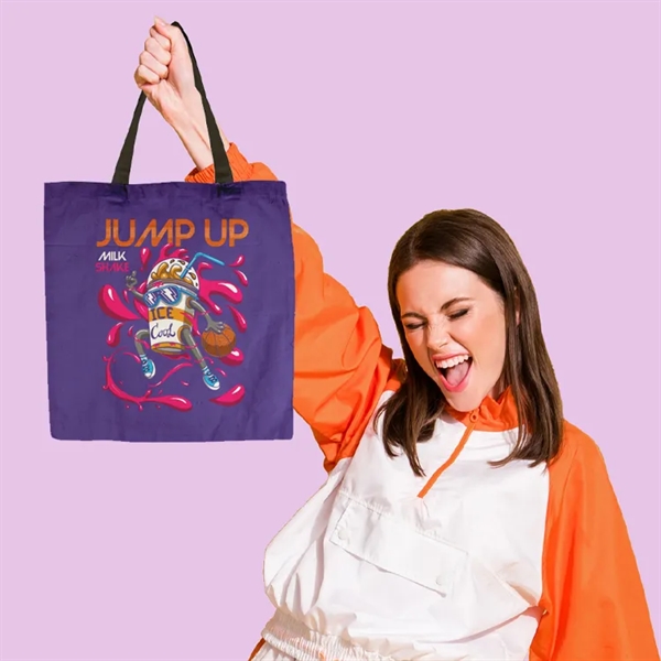 Vibrant Cotton Tote Bag - Flat - Soft Cotton Feel +... from ASI 67557 LimeLight Ent