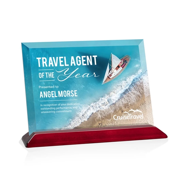 The prestigious Starfire Crystal Embassy VividPrint™ Award reflects timeless beauty with... from ASI 84592 St Regis Group / St Regis