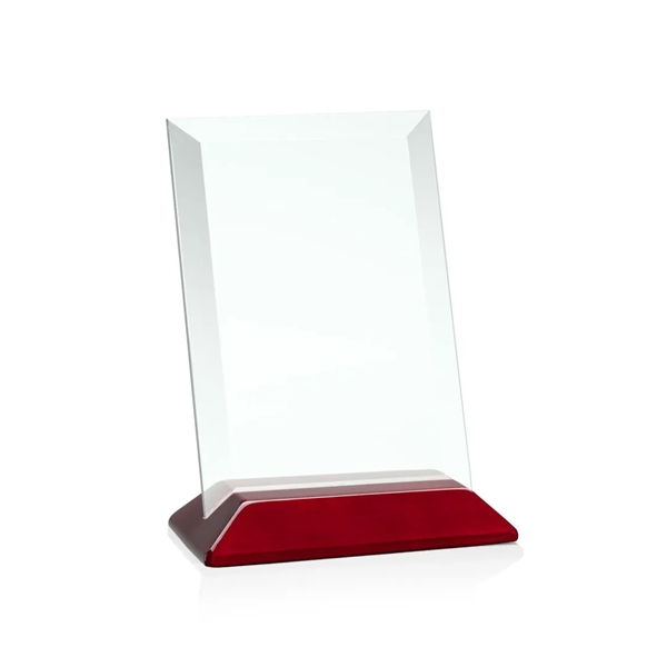 Vertical jade award with beveled edges on a rosewood base.... from ASI 84592 St Regis Group / St Regis