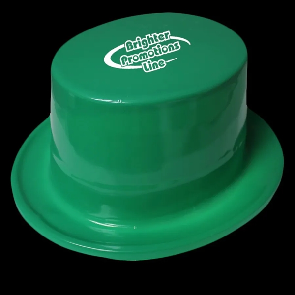 Green top hat made of plastic.... from ASI 42016 Brighter Promotions Inc