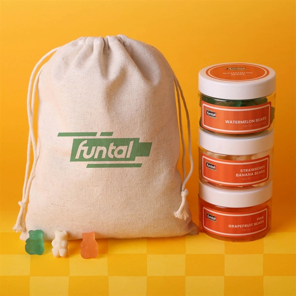 3 oz jars of Pink Grapefruit, Watermelon, and Strawberry Banana Bears... from ASI 61966 HPG / SugarSpot