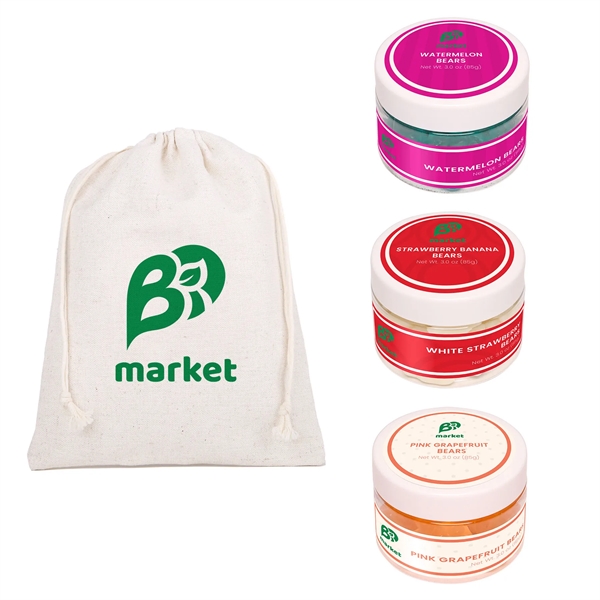 3 oz jars of Pink Grapefruit, Watermelon, and Strawberry Banana Bears... from ASI 61966 HPG / SugarSpot