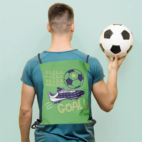 Super Drawstring Backpack - Full Color + High Quality Promo Bag... from ASI 67557 LimeLight Ent