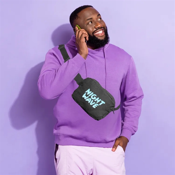 Black Canvas CrossBody Pack, 5"H x 8"W x 2.5" Full Side... from ASI 67557 LimeLight Ent / Limelight USA