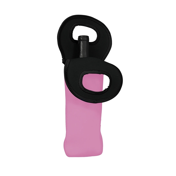 3.5" x 14.75" neoprene wine bottle cooler with integrated handle. Assembled... from ASI 30250 AZX Sport USA