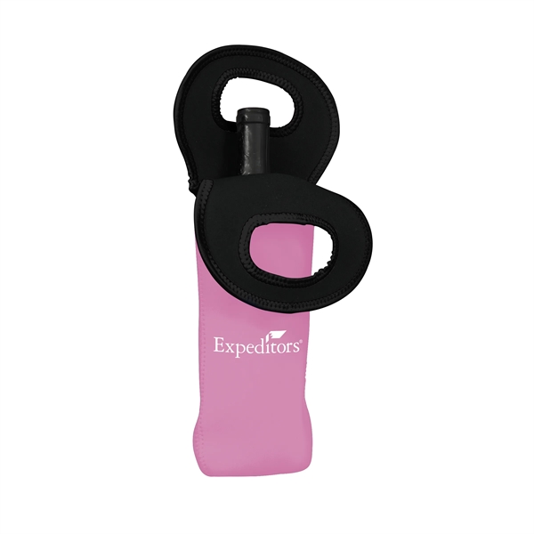 3.5" x 14.75" neoprene wine bottle cooler with integrated handle. Assembled... from ASI 30250 AZX Sport USA