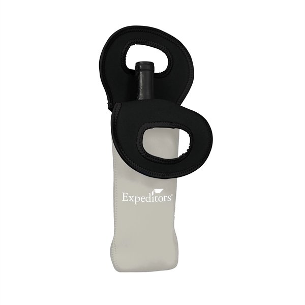 3.5" x 14.75" neoprene wine bottle cooler with integrated handle. Assembled... from ASI 30250 AZX Sport USA