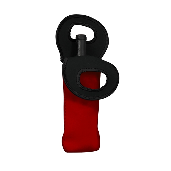 3.5" x 14.75" neoprene wine bottle cooler with integrated handle. Assembled... from ASI 30250 AZX Sport USA