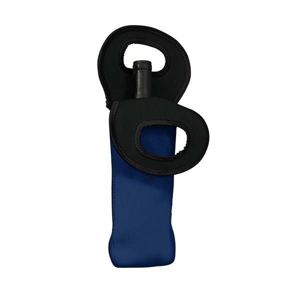 3.5" x 14.75" neoprene wine bottle cooler with integrated handle. Assembled... from ASI 30250 AZX Sport USA