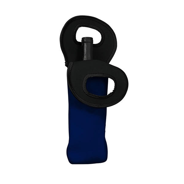 3.5" x 14.75" neoprene wine bottle cooler with integrated handle. Assembled... from ASI 30250 AZX Sport USA
