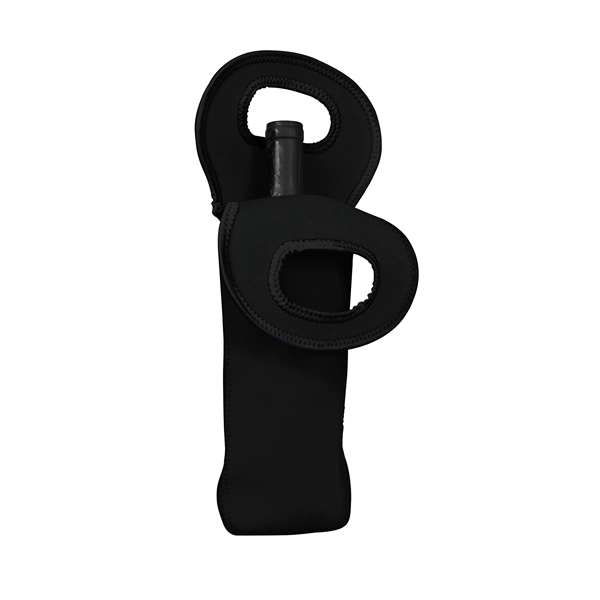 3.5" x 14.75" neoprene wine bottle cooler with integrated handle. Assembled... from ASI 30250 AZX Sport USA