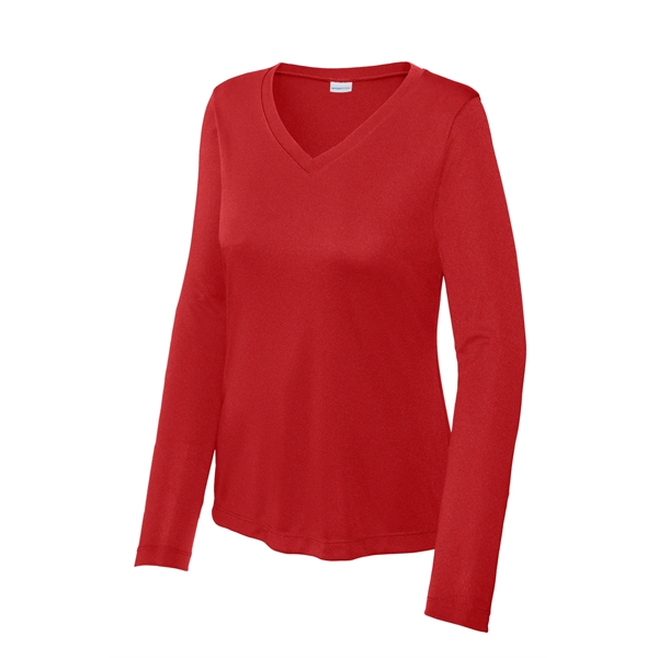 Sport-Tek Ladies Long Sleeve PosiCharge Competitor V-Neck...... from ASI 84863 SanMar