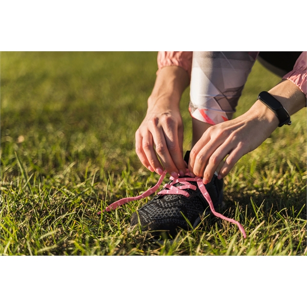 36" pink youth-sized Breast Cancer Awareness themed shoelaces.... from ASI 30250 AZX Sport USA