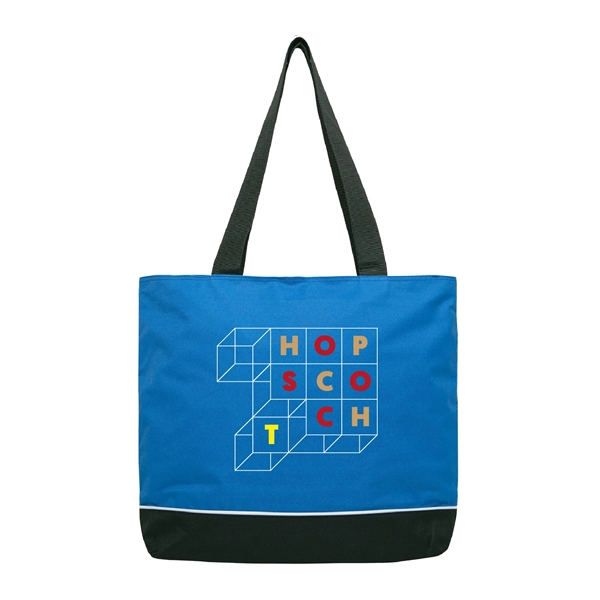600D polyester tote bag with full zipper top gusset, two 28"... from ASI 39820 Opusline (Benmex) / Opus Line