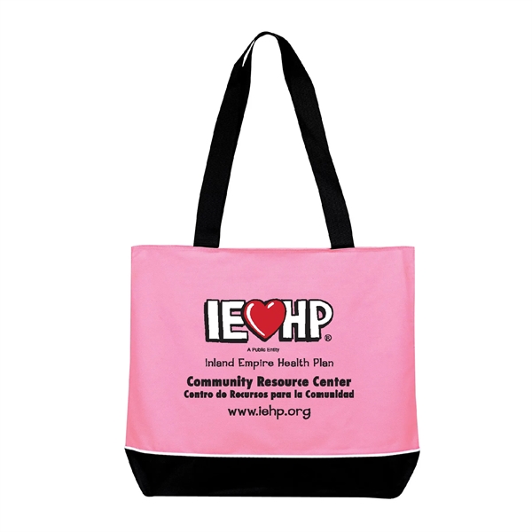 600D polyester tote bag with full zipper top gusset, two 28"... from ASI 39820 Opusline (Benmex) / Opus Line