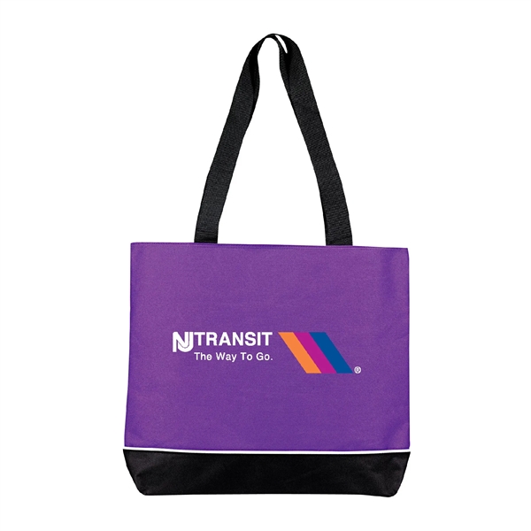 600D polyester tote bag with full zipper top gusset, two 28"... from ASI 39820 Opusline (Benmex) / Opus Line