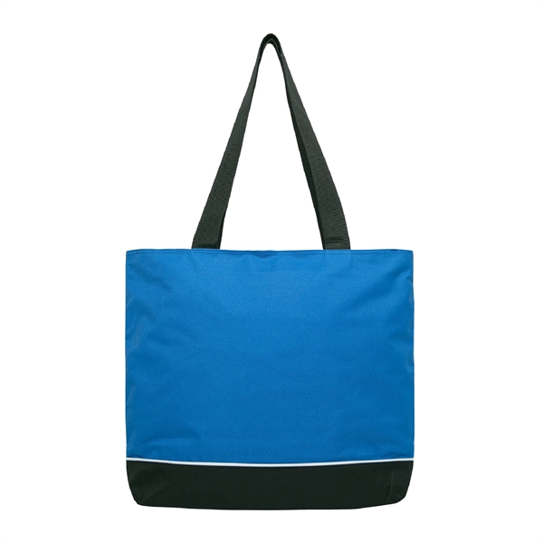 600D polyester tote bag with full zipper top gusset, two 28"... from ASI 39820 Opusline (Benmex) / Opus Line