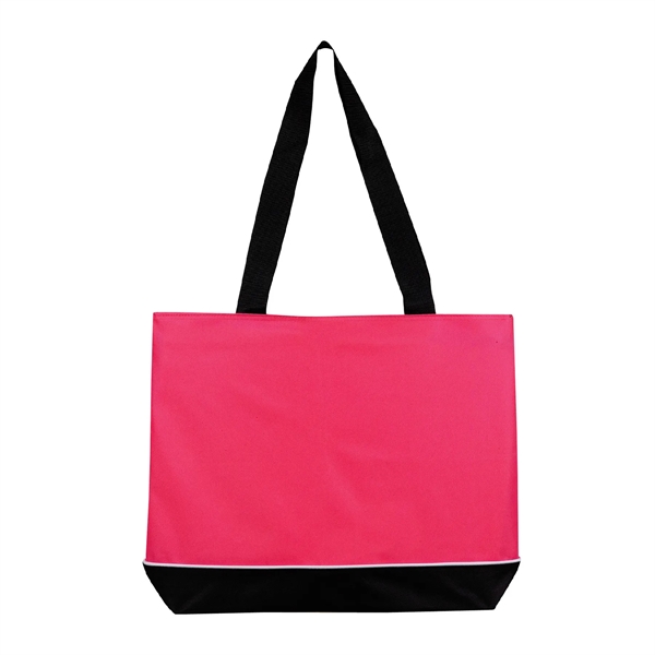 600D polyester tote bag with full zipper top gusset, two 28"... from ASI 39820 Opusline (Benmex) / Opus Line