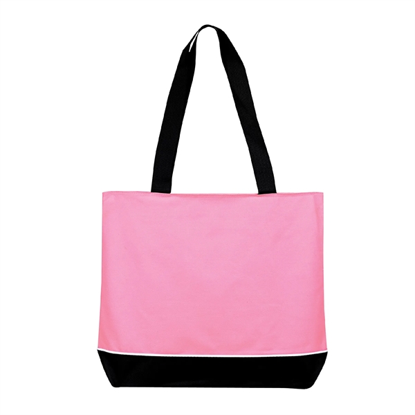 600D polyester tote bag with full zipper top gusset, two 28"... from ASI 39820 Opusline (Benmex) / Opus Line