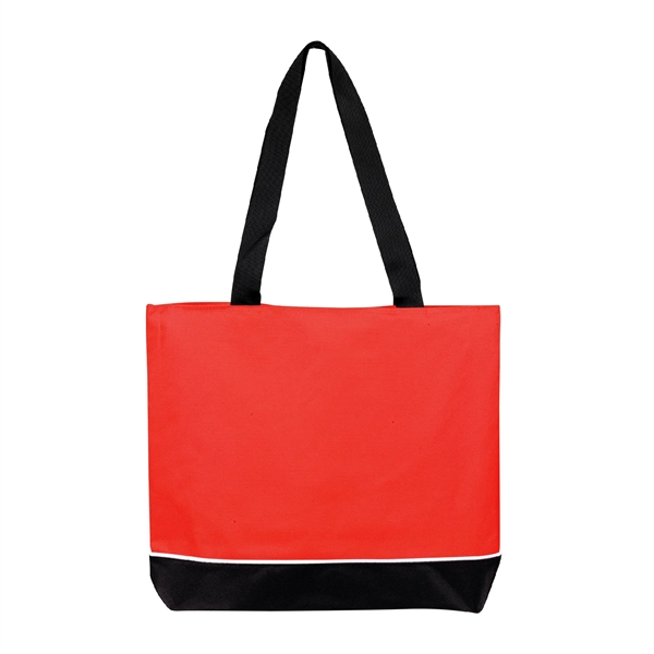 600D polyester tote bag with full zipper top gusset, two 28"... from ASI 39820 Opusline (Benmex) / Opus Line
