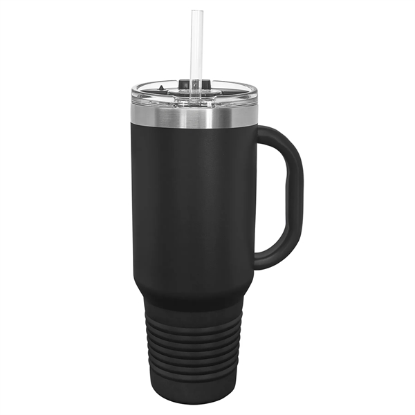Laser-engraved insulated travel mug. Comes with a lid and straw.... from ASI 45795 Colorguppy Printing