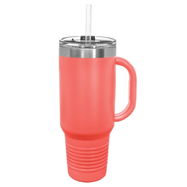 Laser-engraved insulated travel mug. Comes with a lid and straw.... from ASI 45795 Colorguppy Printing