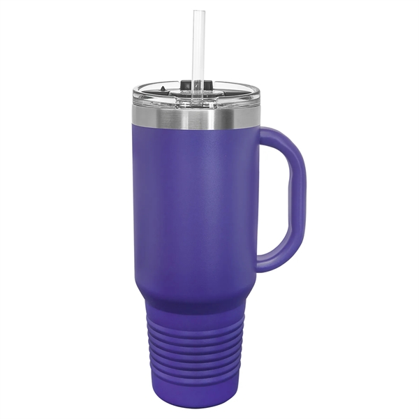 Laser-engraved insulated travel mug. Comes with a lid and straw.... from ASI 45795 Colorguppy Printing