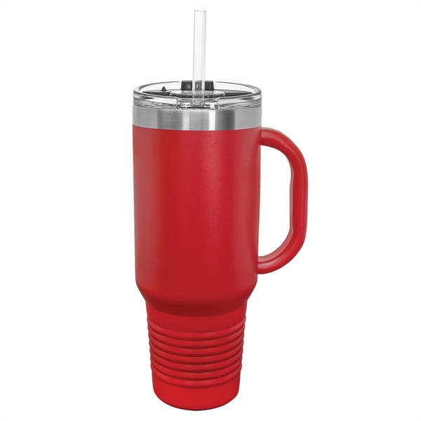 Laser-engraved insulated travel mug. Comes with a lid and straw.... from ASI 45795 Colorguppy Printing