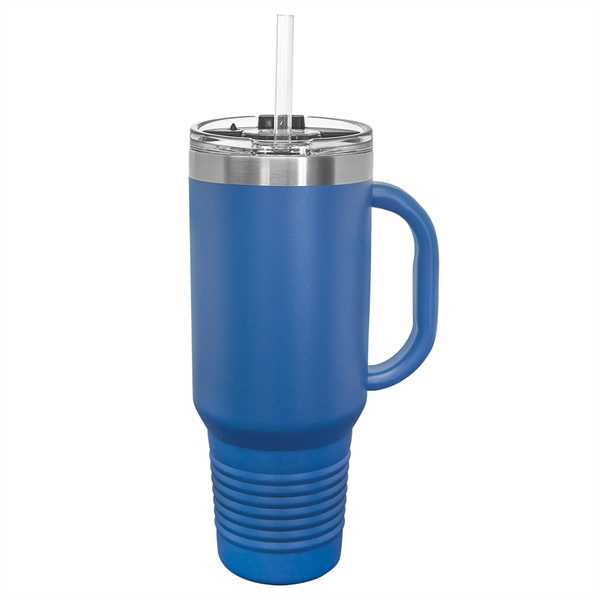 Laser-engraved insulated travel mug. Comes with a lid and straw.... from ASI 45795 Colorguppy Printing