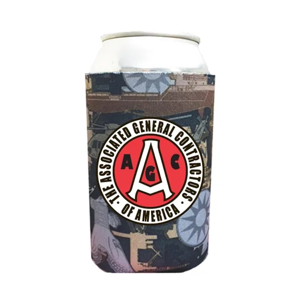 Oilfield Camo Premium Full Color Dye Sublimated Collapsible Foam Can Insulator.... from ASI 63009 J I T Manufacturing Inc / Just in Time JIT Promo