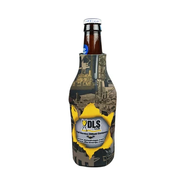 Oilfield Camo Premium Full Color Dye Sublimated Collapsible Foam Bottle Zipper... from ASI 63009 J I T Manufacturing Inc / Just in Time JIT Promo