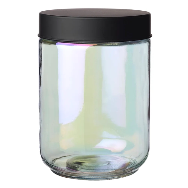 33 oz. iridescent glass storage jar with screw-on lid.... from ASI 39552 BEL Promo