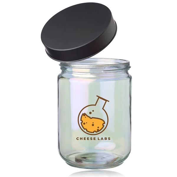 33 oz. iridescent glass storage jar with screw-on lid.... from ASI 39552 BEL Promo