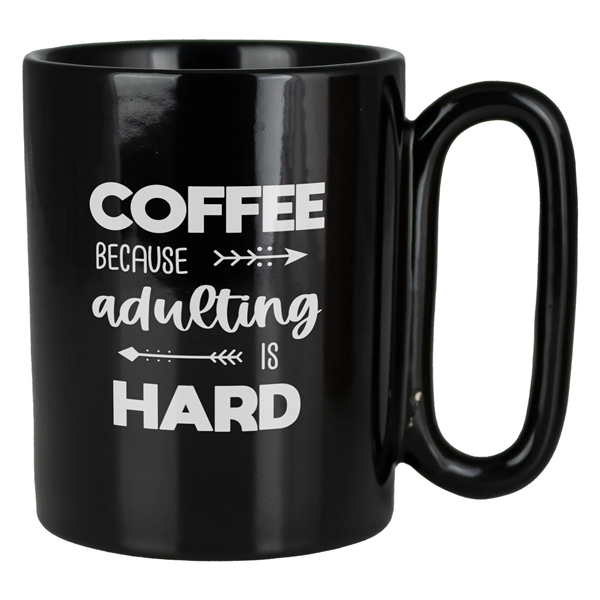 11 oz. ceramic mug with large handle.... from ASI 57653 Gold Bond