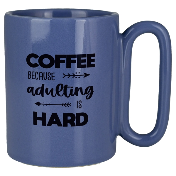 11 oz. ceramic mug with large handle.... from ASI 57653 Gold Bond