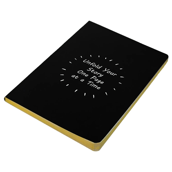 5" x 7" notebook with 80 sheets/160 pages of gold-edged paper... from ASI 57653 Gold Bond