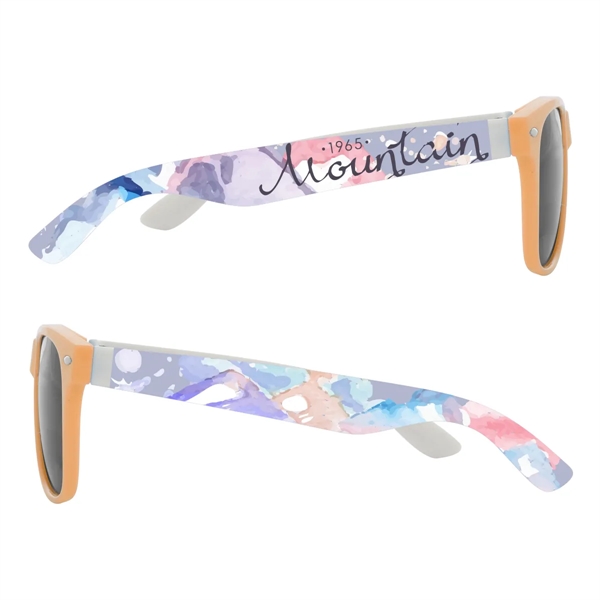 Malibu sunglasses with UV400 lenses and 4-color process imprint on both... from ASI 61125 Hit Promotional Products / Hit®