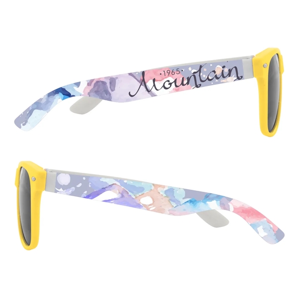 Malibu sunglasses with UV400 lenses and 4-color process imprint on both... from ASI 61125 Hit Promotional Products / Hit®