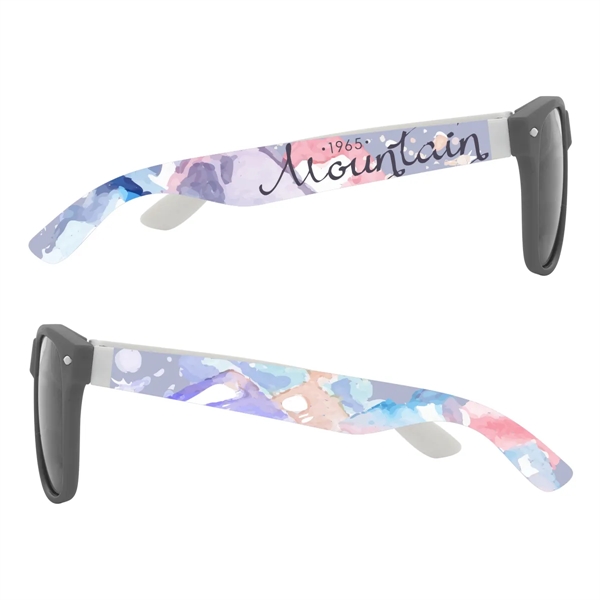Malibu sunglasses with UV400 lenses and 4-color process imprint on both... from ASI 61125 Hit Promotional Products / Hit®